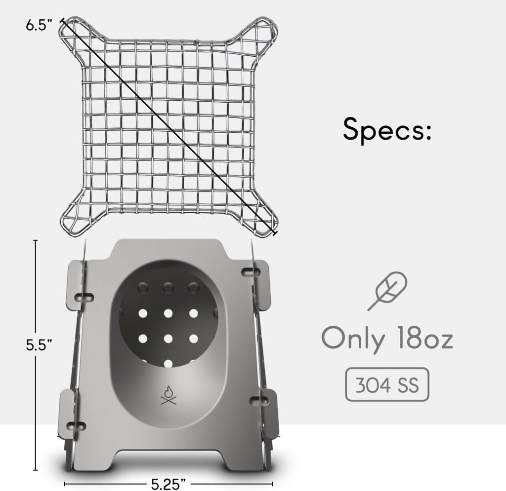 🔥 Portable Wood-Burning Stove | Compact & Efficient for Camping & Outdoor Adventures 🌲🍃