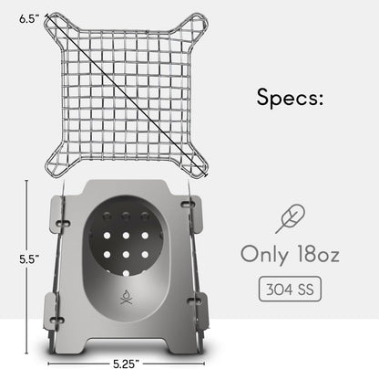 🔥 Portable Wood-Burning Stove | Compact & Efficient for Camping & Outdoor Adventures 🌲🍃