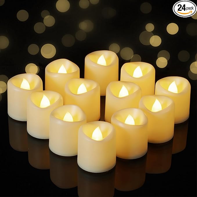 🌟 5-Pack Flameless Flickering Lights, Perfect for Outdoor Décor 🔥✨