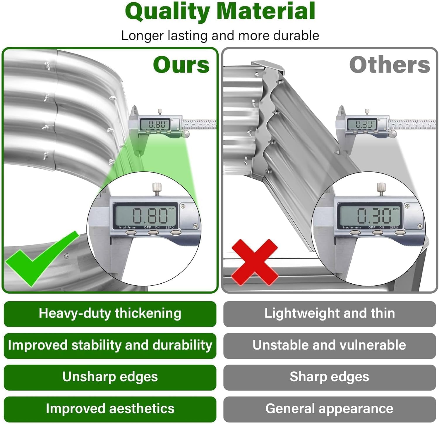 🌿 Galvanized Raised Garden Bed | Durable, Easy-to-Install Planter for Outdoor Gardening 🌼🍅