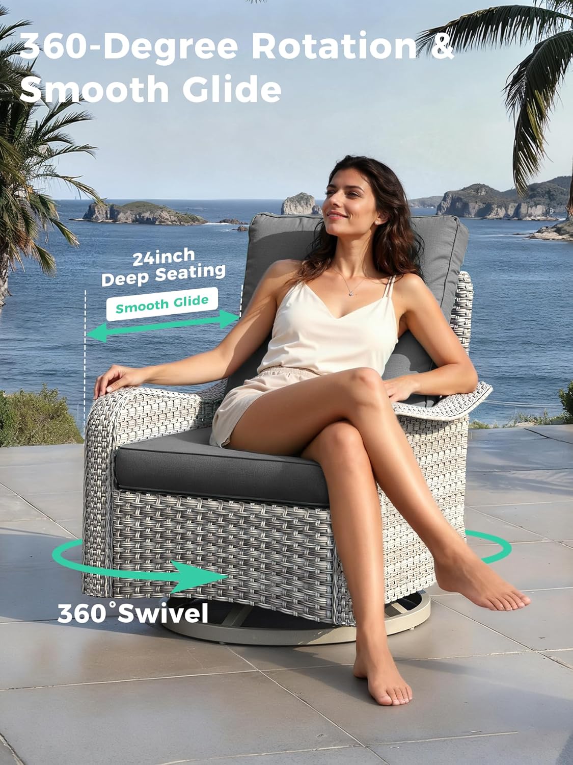 🌞 Cozy Outdoor Sectional Sofa | Comfortable All-Weather Patio Furniture Set for Stylish Conversations 🛋️🌿