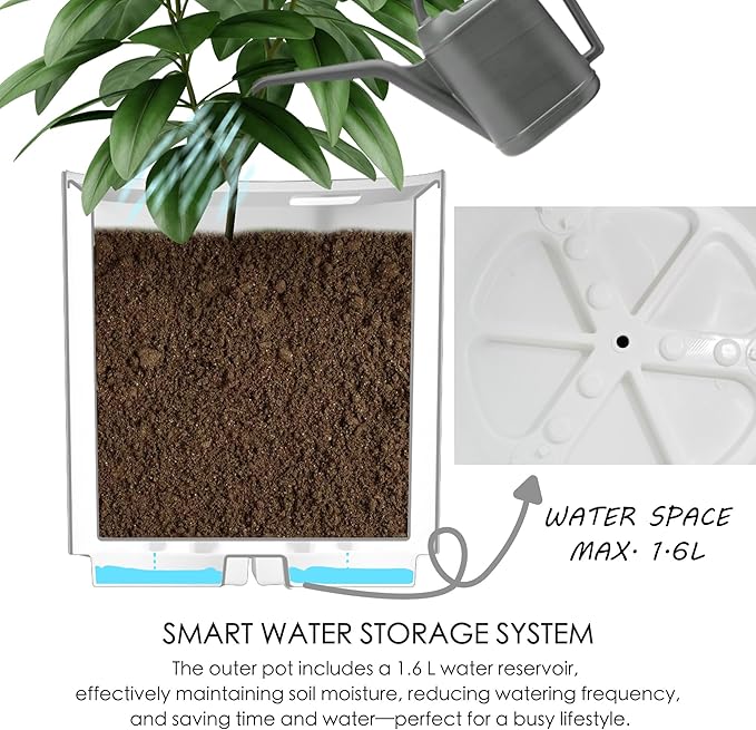 🌿 Elegant Raised Garden Planter with Reservoir | Perfect for Your Outdoor Oasis 🏡🌸