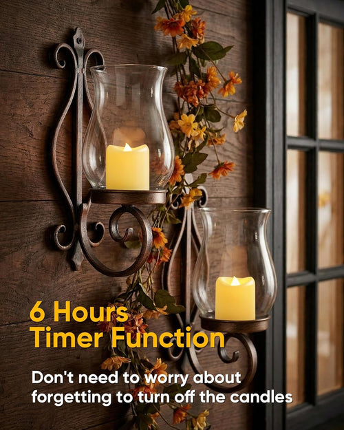 🌟 5-Pack Flameless Flickering Lights, Perfect for Outdoor Décor 🔥✨